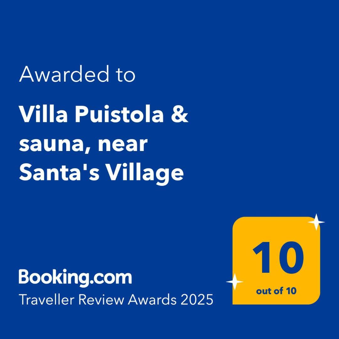 Villa Puistola & Sauna, Near Santa'S Village Rovaniemi Extérieur photo